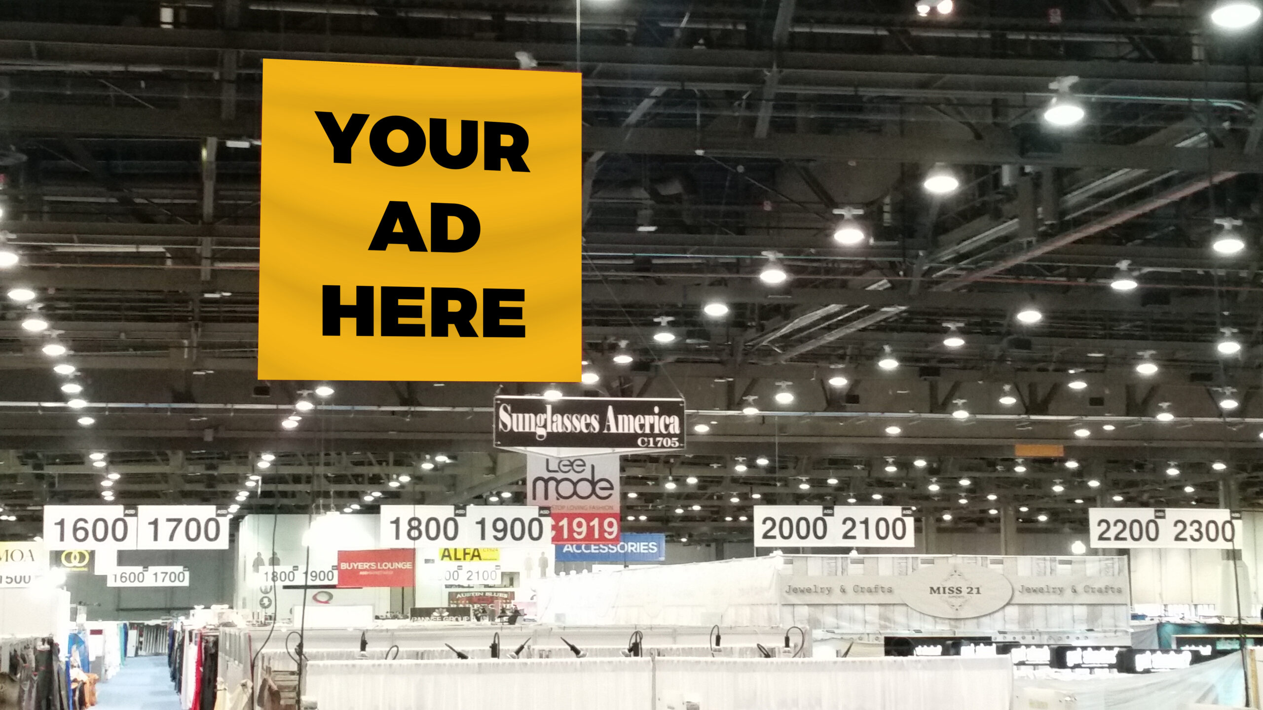 Above Booth 10x10 banner | ASD Market Week