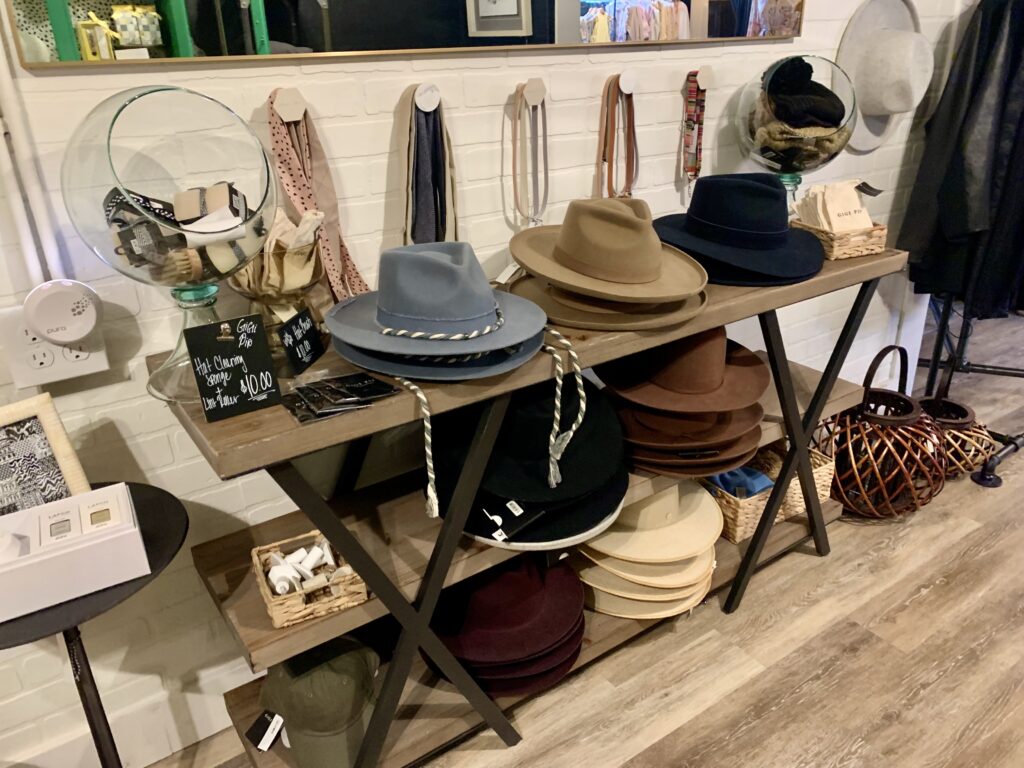 Hat bar store merchandising and accessories