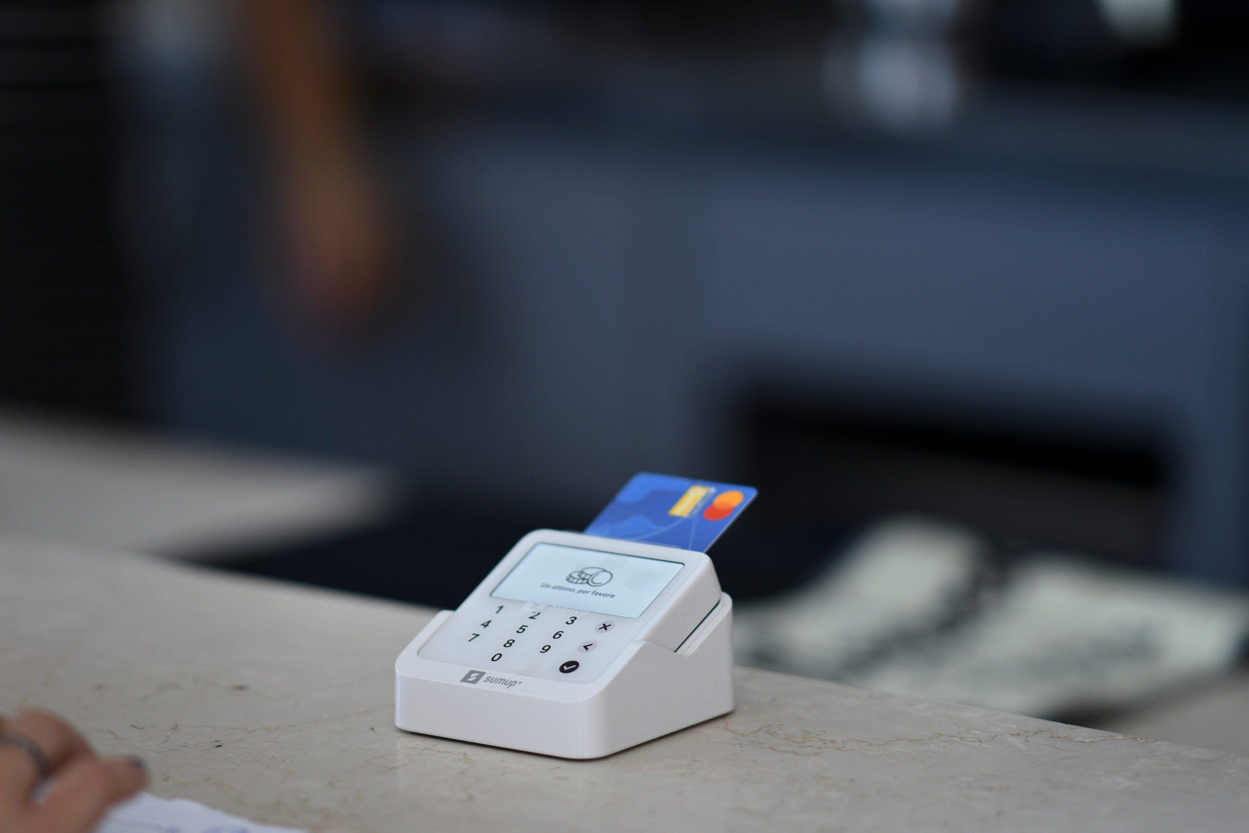 POS System on a counter.