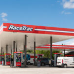 RaceTrac Gas Station Exterior and Logo