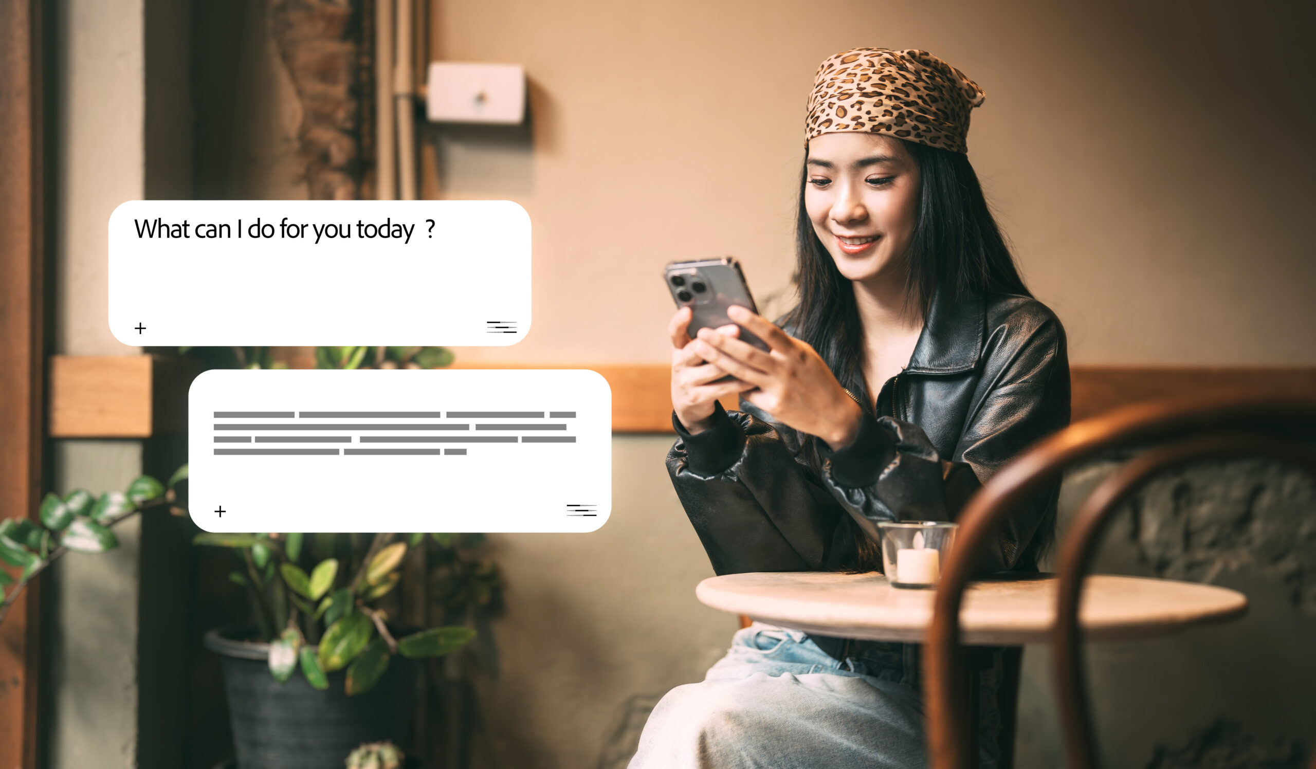 Assistance ai chatbot prompt analysis technology concept.